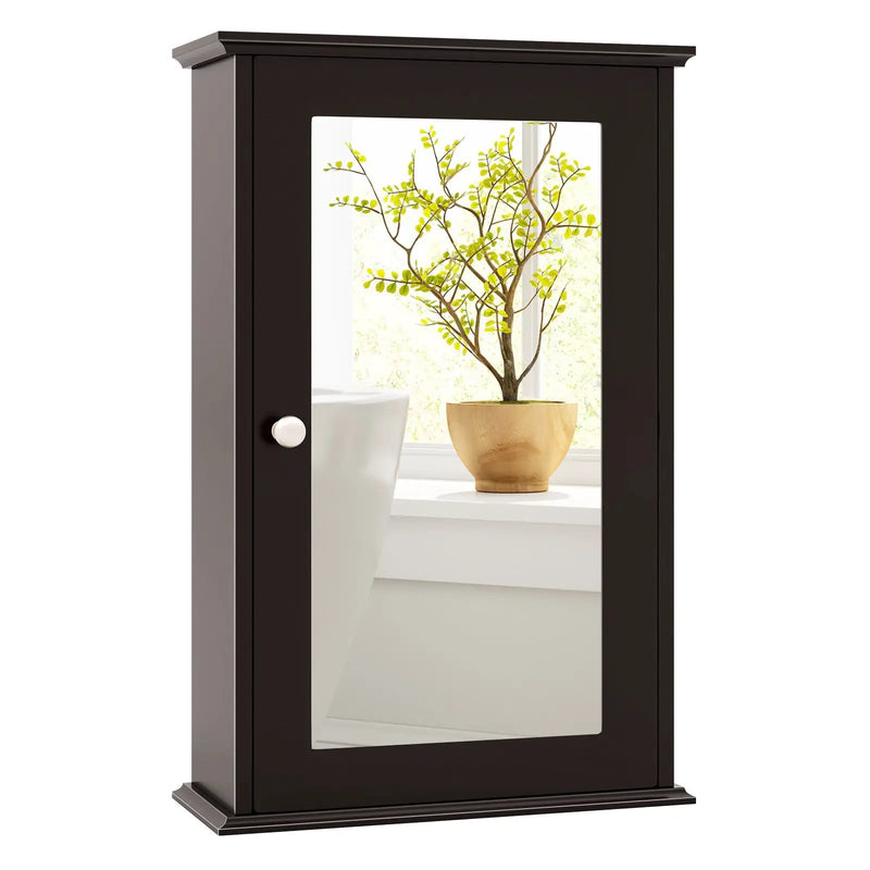 Bathroom Wall Cabinet with Single Mirror Door by DirectDeals