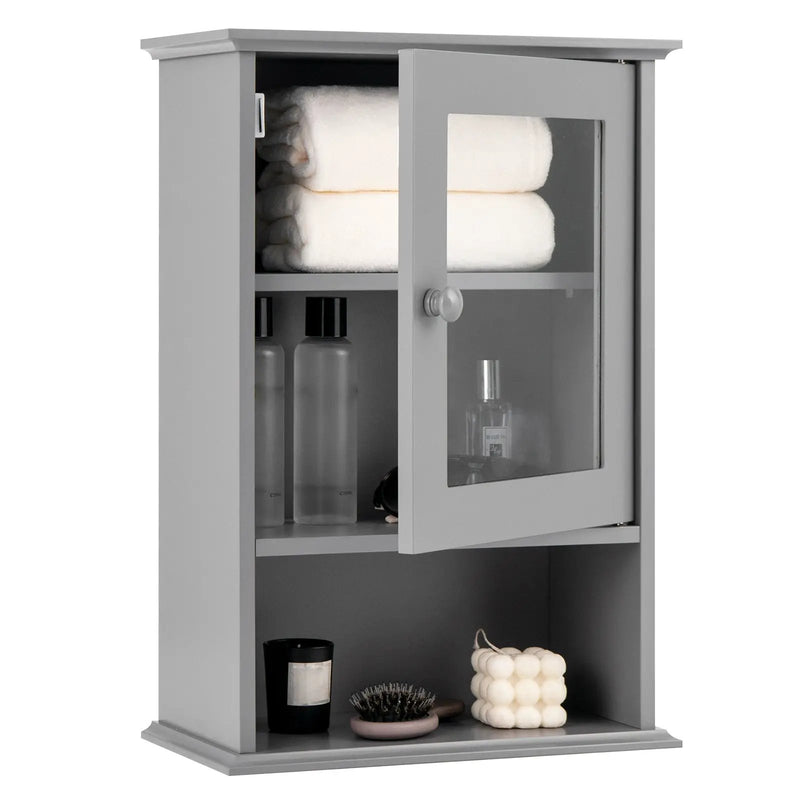 Bathroom Wall Mounted Adjustable Hanging Storage Medicine Cabinet by DirectDeals