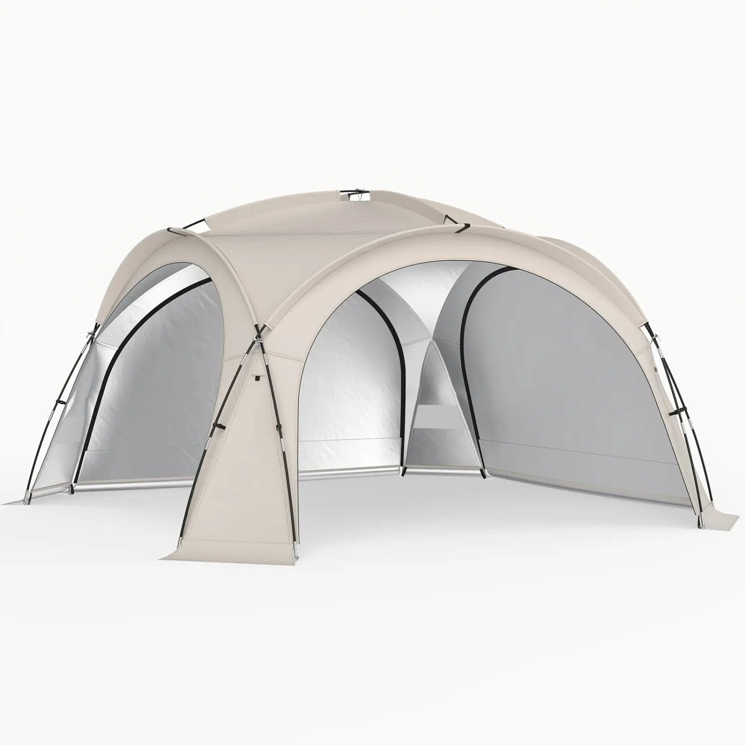 Large Beach Tent for 12-15 People with Removable Sidewalls by DirectDeals