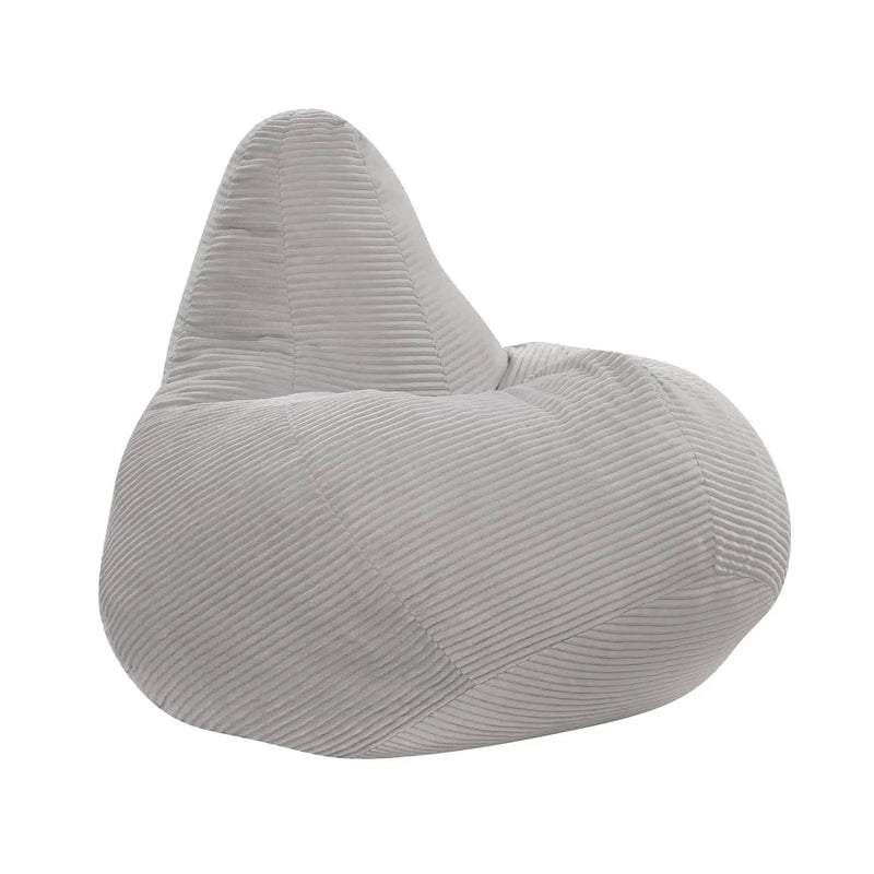 Bean Bag Chair for Adults Accent Lazy Sofa with Skin-friendly Corduroy Cover and Soft Sponge Filling by DirectDeals