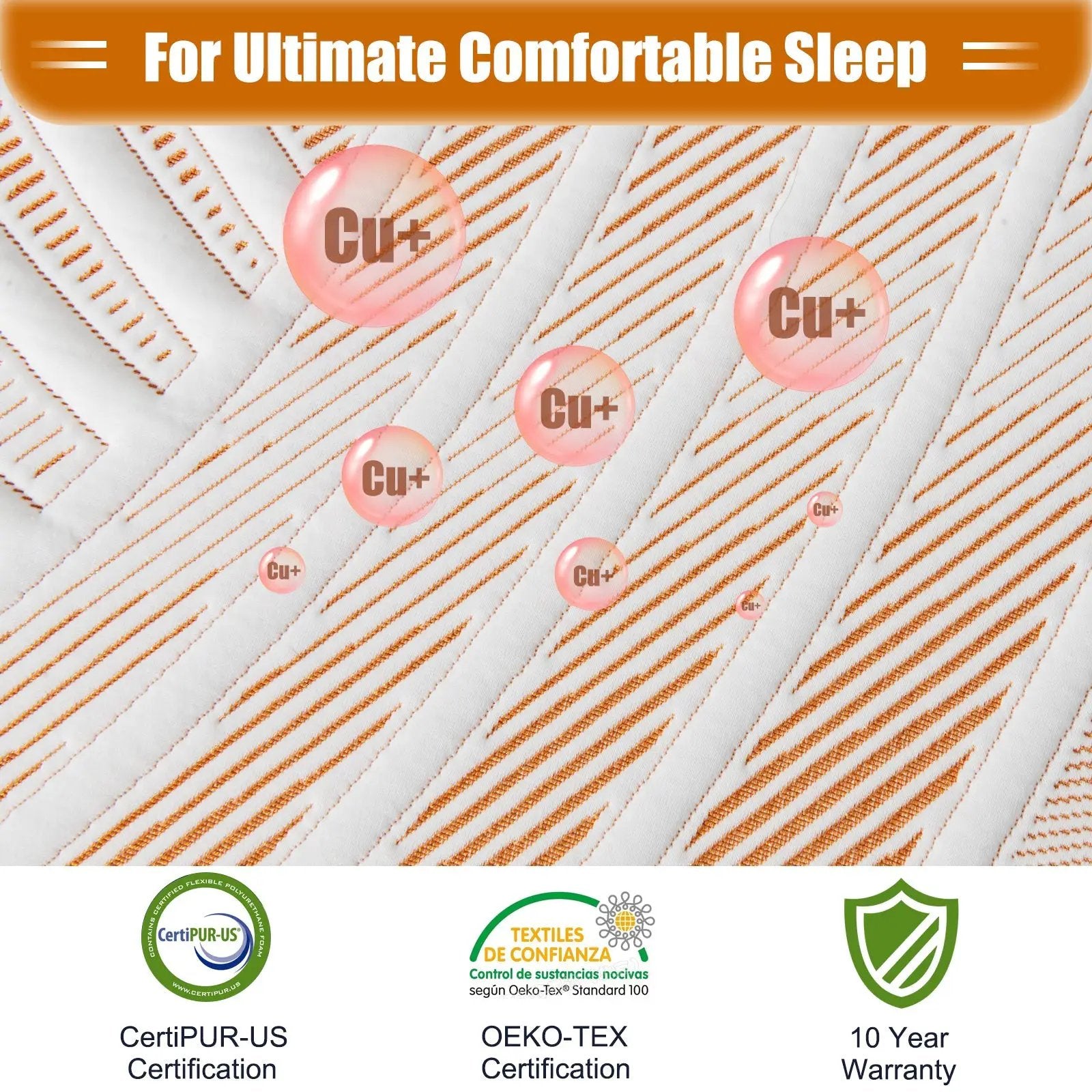 Bed Mattress Memory Foam Twin Size with Jacquard Cover for Adjustable Bed Base by DirectDeals