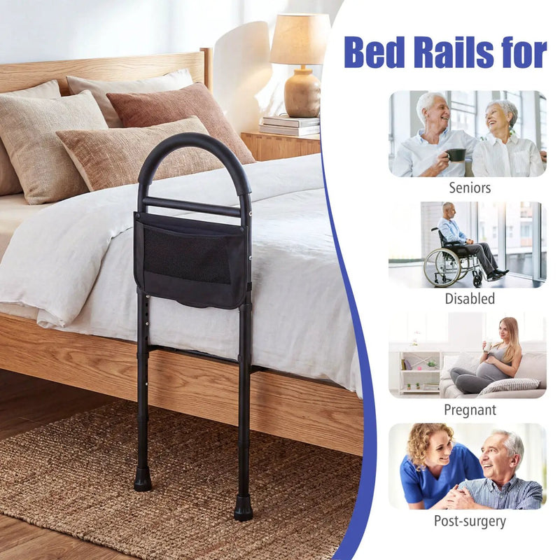 Bed Rails for Elderly Adults Safety Height Adjustable Bed Assist Railings by DirectDeals