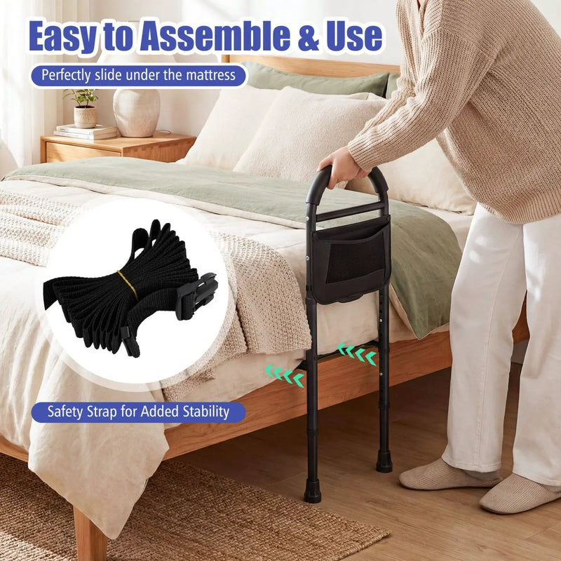 Bed Rails for Elderly Adults Safety Height Adjustable Bed Assist Railings by DirectDeals