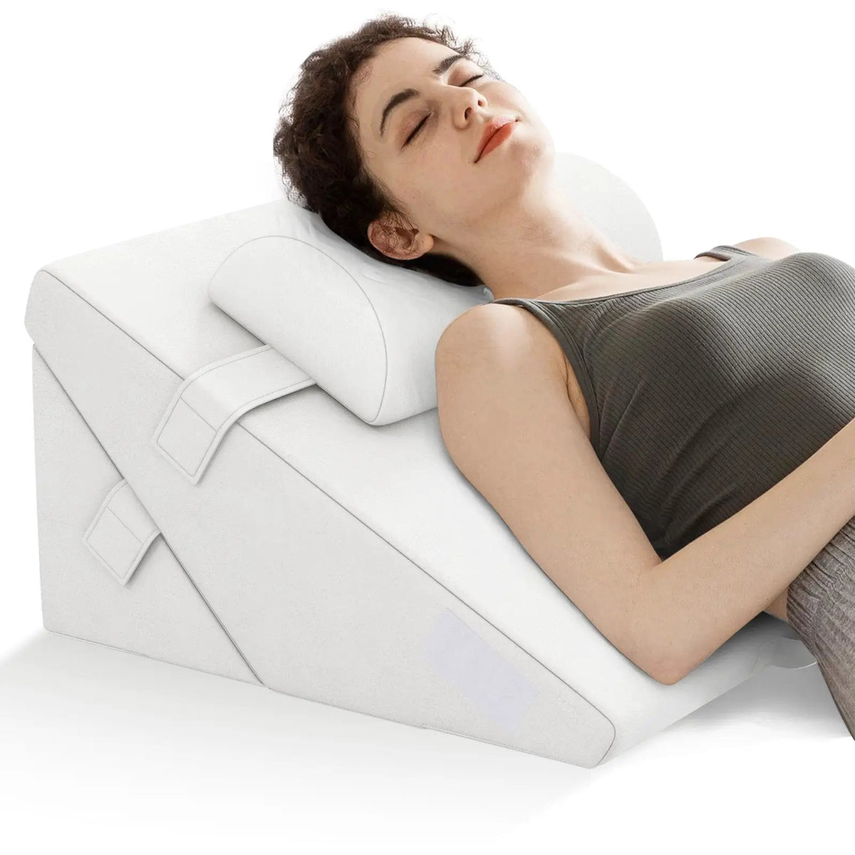 3 Pieces Bed Wedge Pillow Set with Air Memory Foam, photo 3 of 9