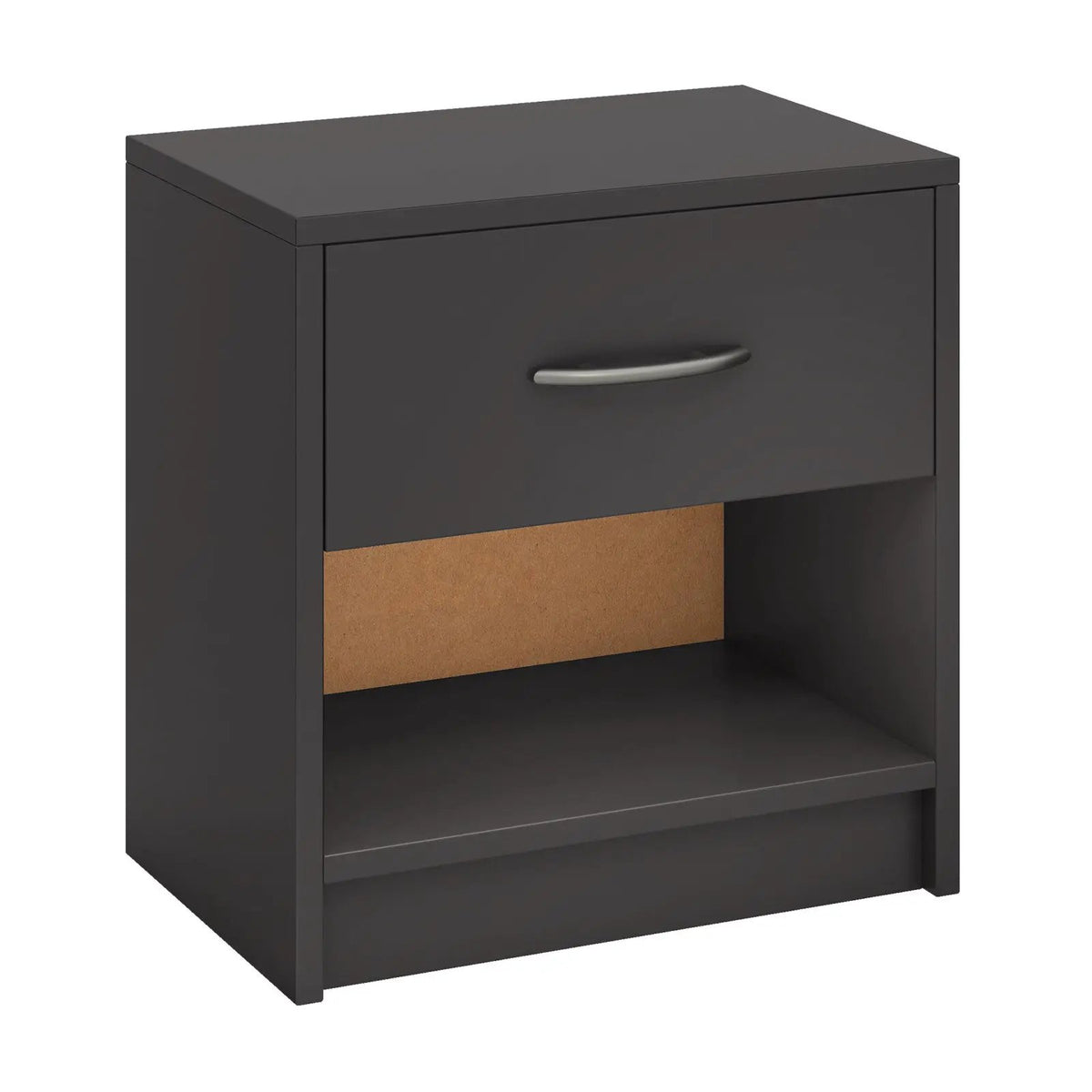Bedside Table Nightstand with Drawer and Open Storage Shelf, photo 10 of 14