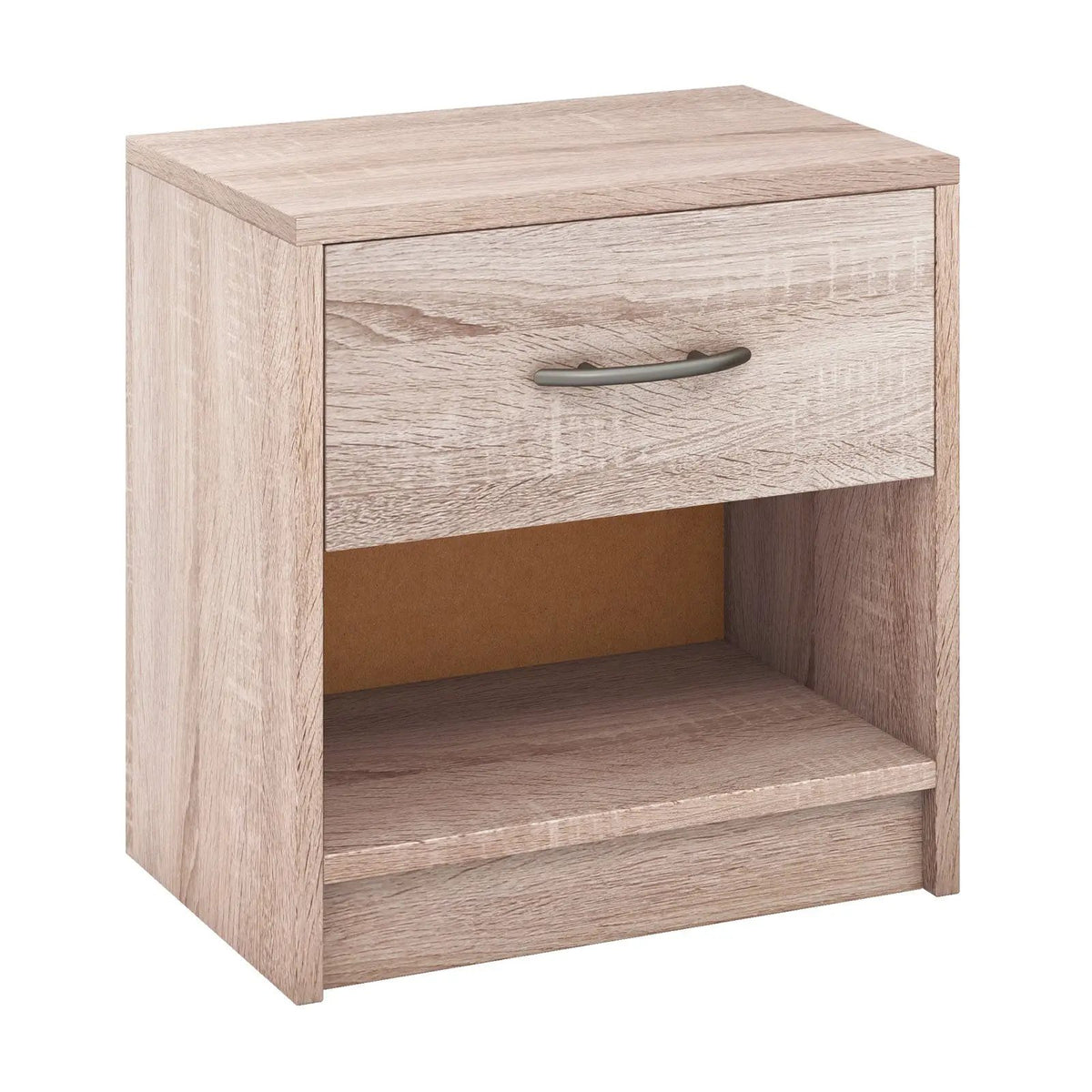 Bedside Table Nightstand with Drawer and Open Storage Shelf, photo 11 of 14