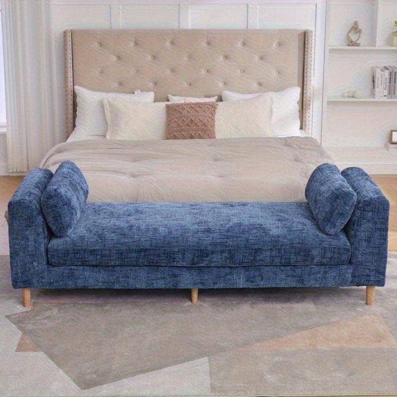 Bench - Chenille Blue 7ft, photo 15 of 26