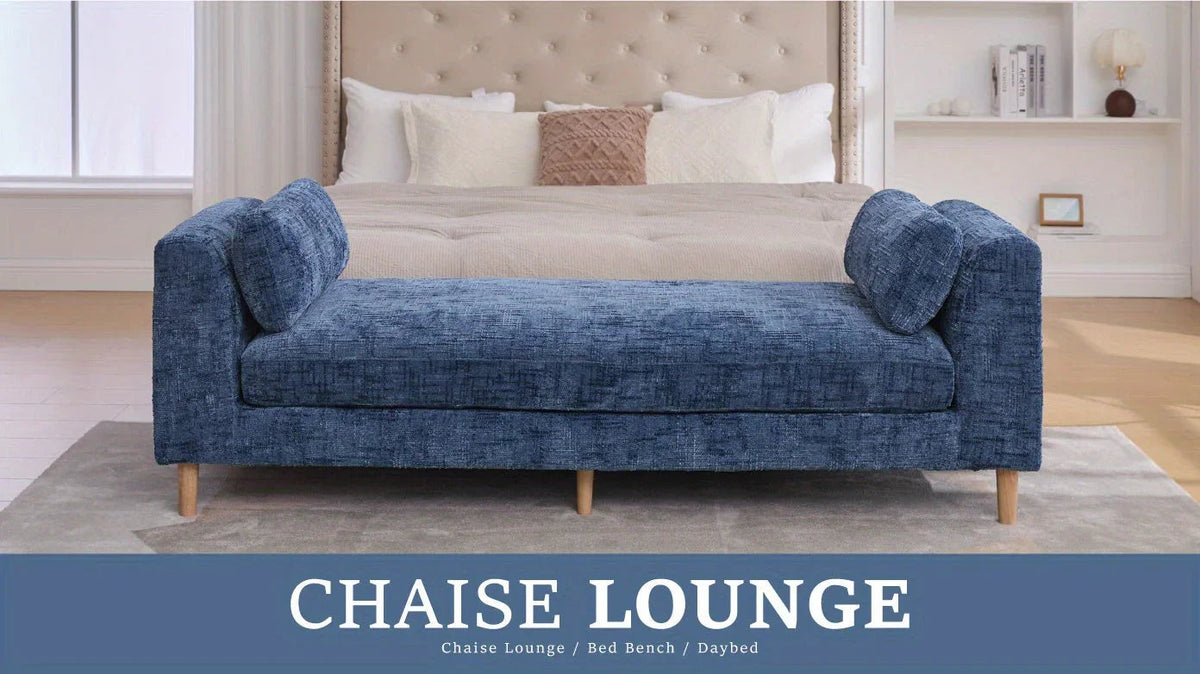 Bench - Chenille Blue 7ft, photo 22 of 26