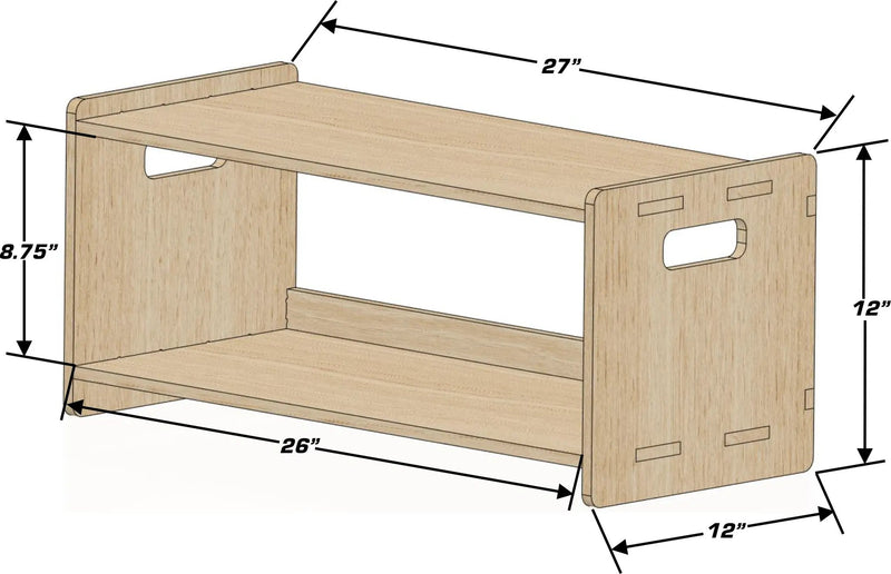 Benny- Toddler Shoe Bench by Bush Acres