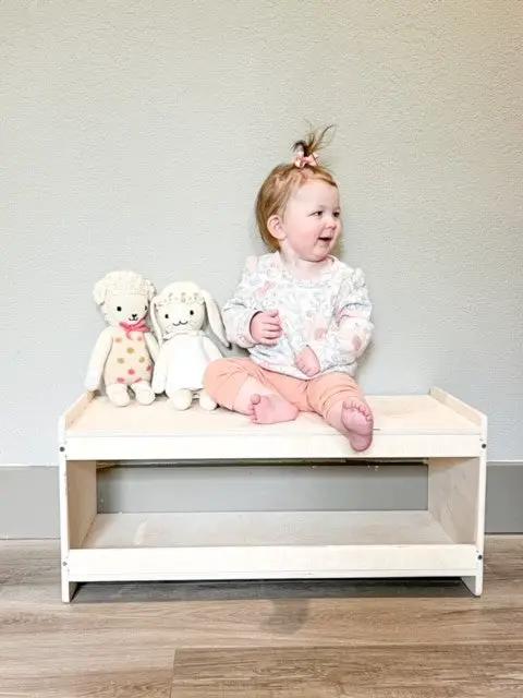 Benny- Toddler Shoe Bench by Bush Acres