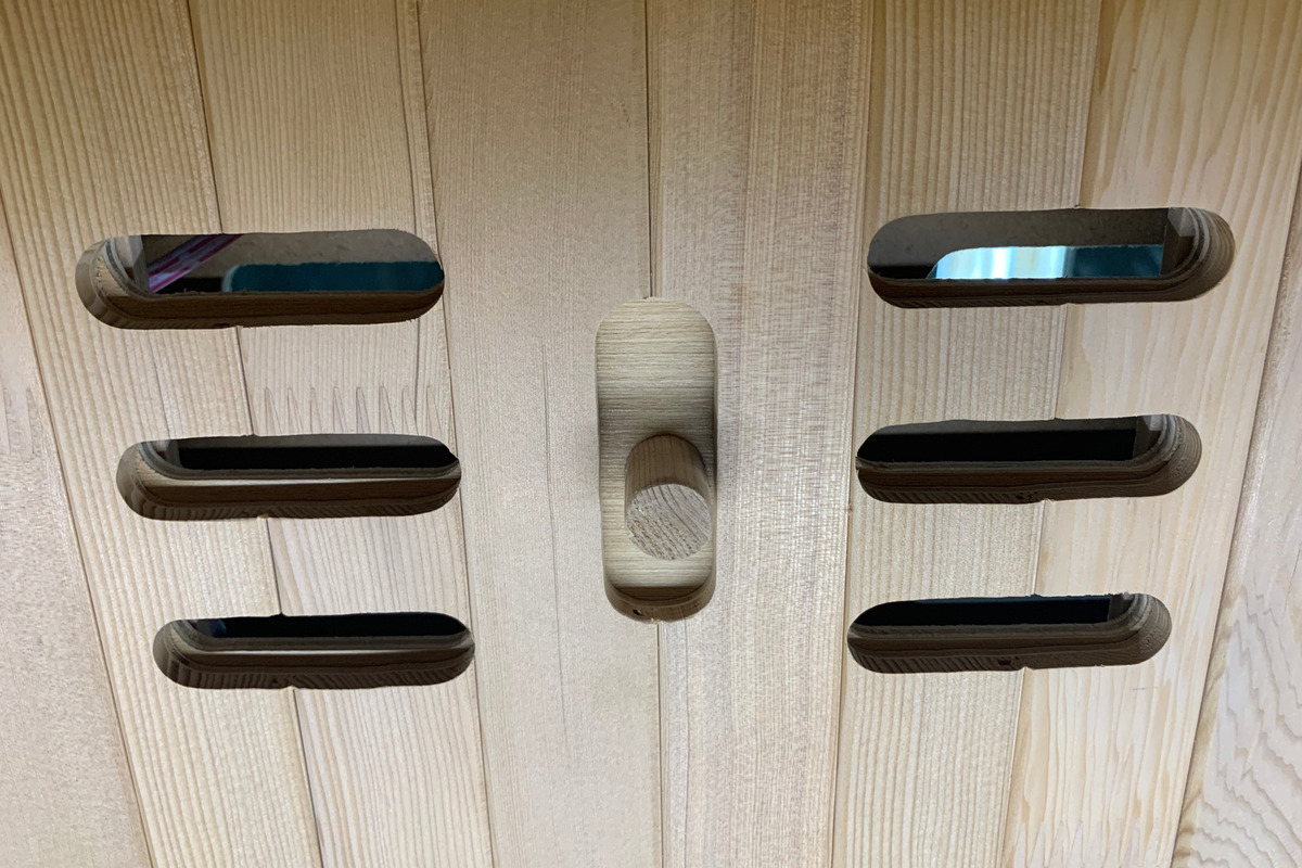 Blisspod | Bergen | Full Spectrum Ultimate Indoor Sauna | Red Light Therapy | 2 Person, installed in a room