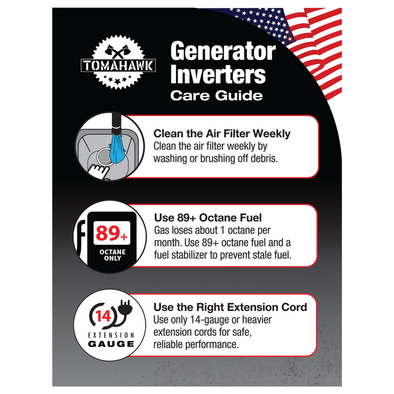 3000 Watt Inverter Generator Super Quiet Portable Gas Power Professional Use - Camo Special Edition by Tomahawk Power