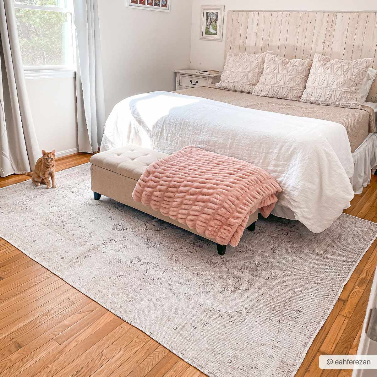 Bethany Vintage Flat Pile Washable Rug by Boutique Rugs