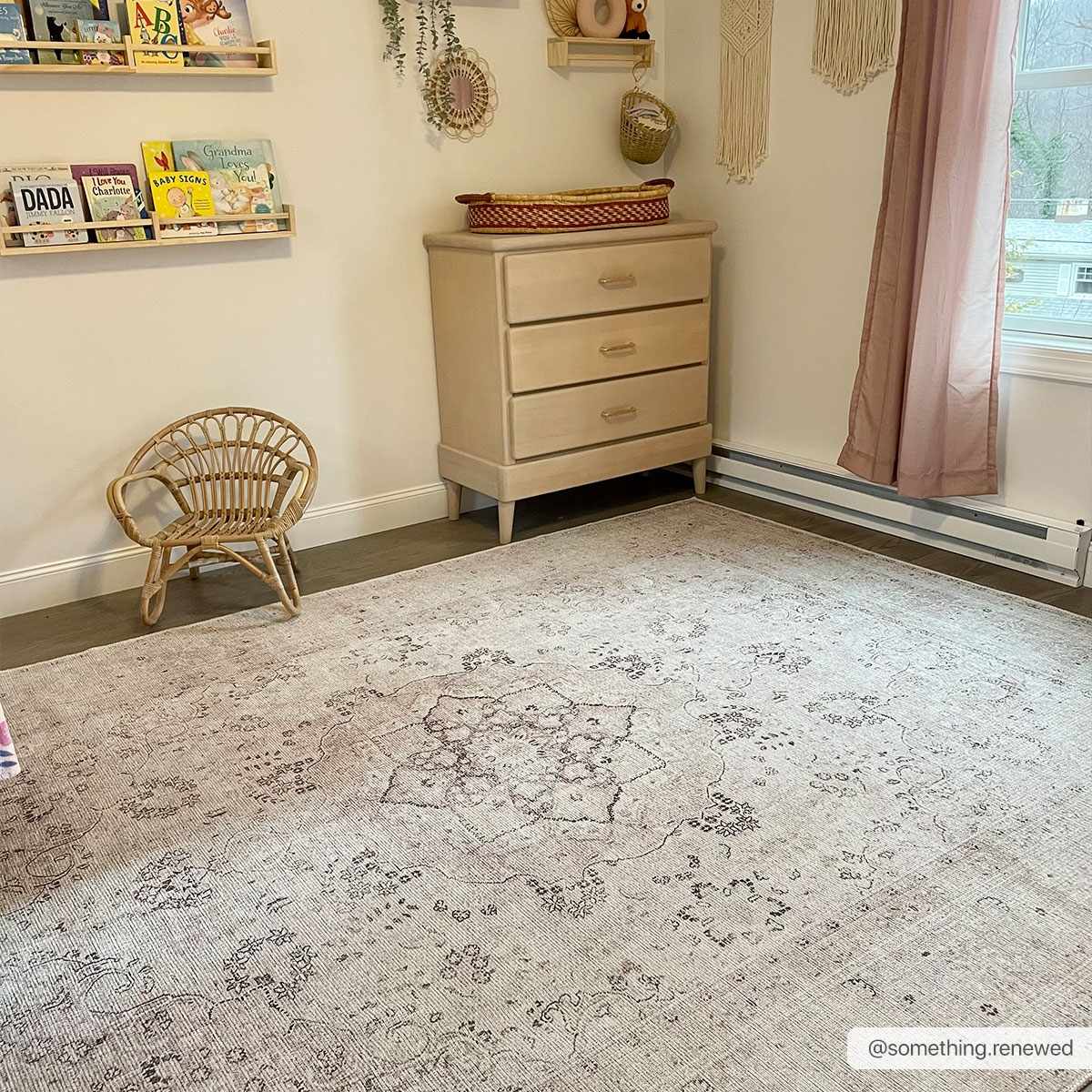 Bethany Vintage Flat Pile Washable Rug by Boutique Rugs