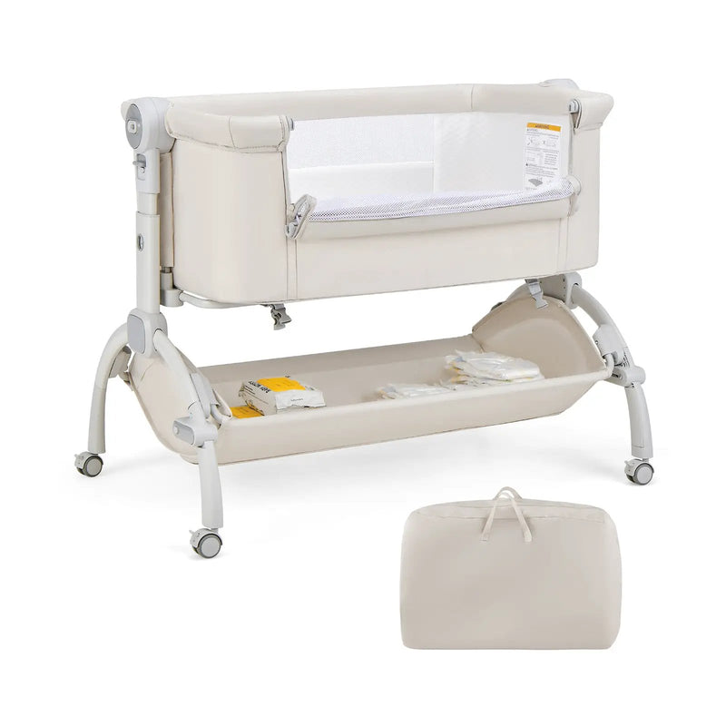 3-in-1 Baby Bassinet with Double-Lock Design and Adjustable Heights by DirectDeals