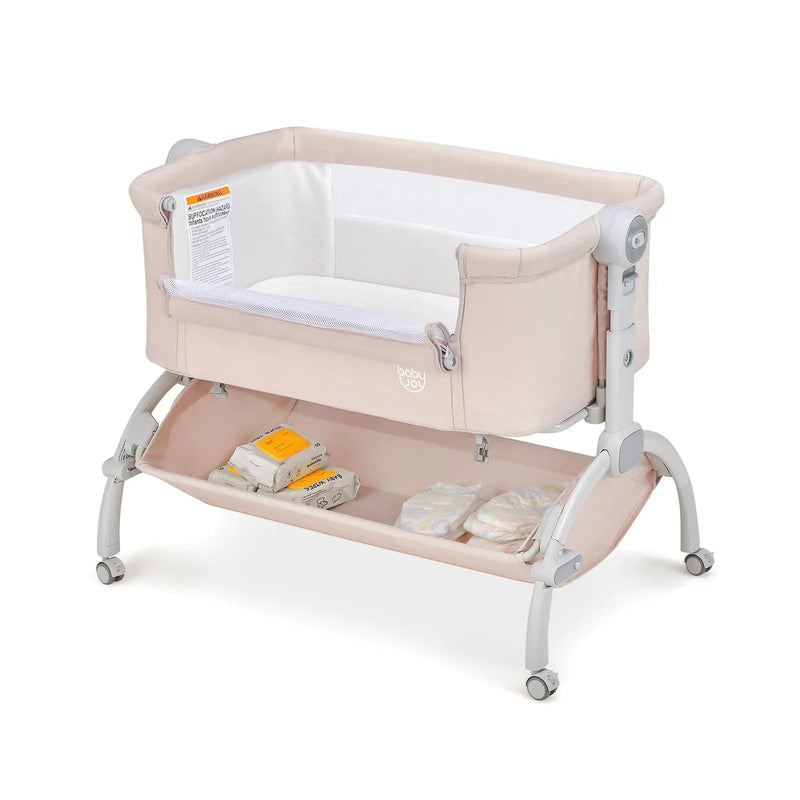 3-in-1 Baby Bassinet with Double-Lock Design and Adjustable Heights by DirectDeals