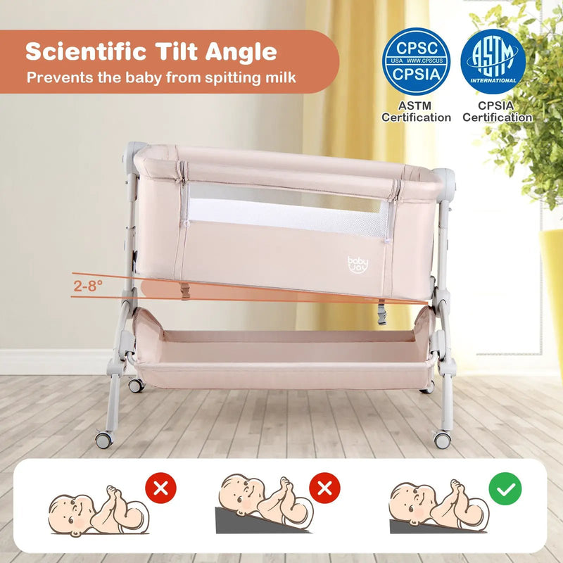 3-in-1 Baby Bassinet with Double-Lock Design and Adjustable Heights by DirectDeals