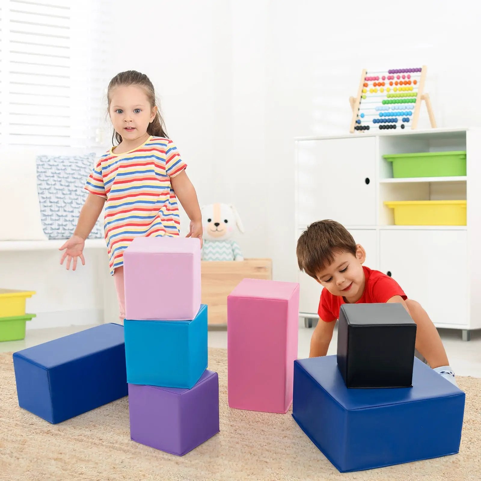 7-Piece Big Foam Building Blocks for Toddlers and Kids by DirectDeals