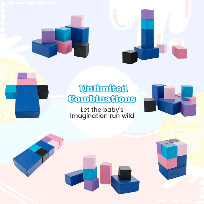 7-Piece Big Foam Building Blocks for Toddlers and Kids by DirectDeals