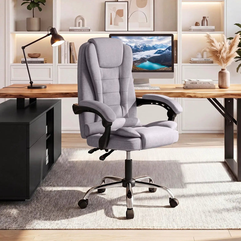 Executive Office Chair with Linkage Armrests & Reclining Back by DirectDeals