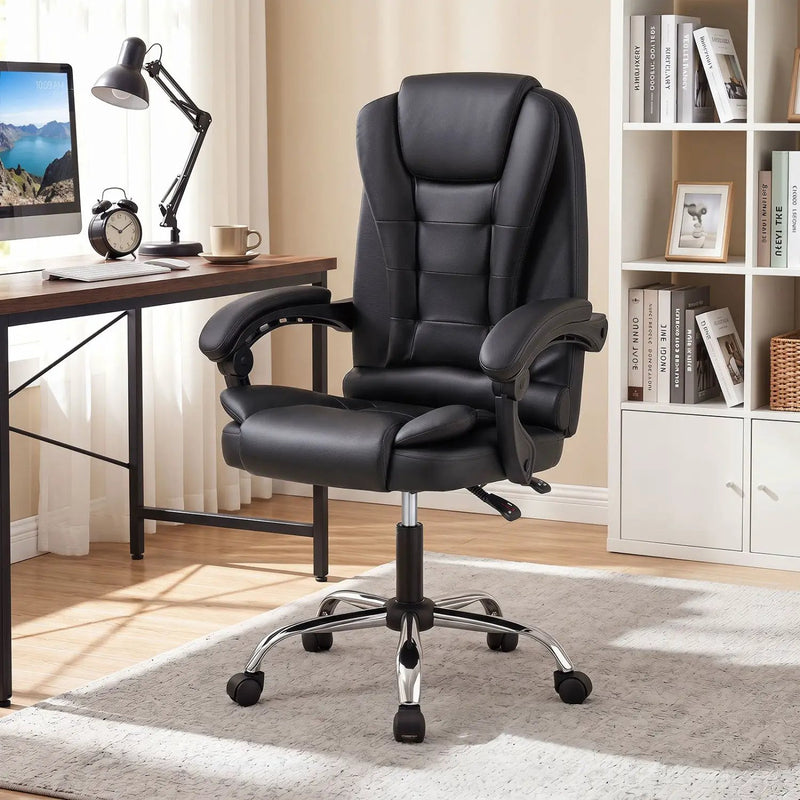 Executive Office Chair with Linkage Armrests & Reclining Back by DirectDeals