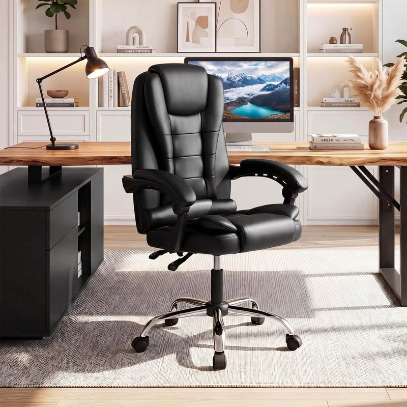 Executive Office Chair with Linkage Armrests & Reclining Back by DirectDeals