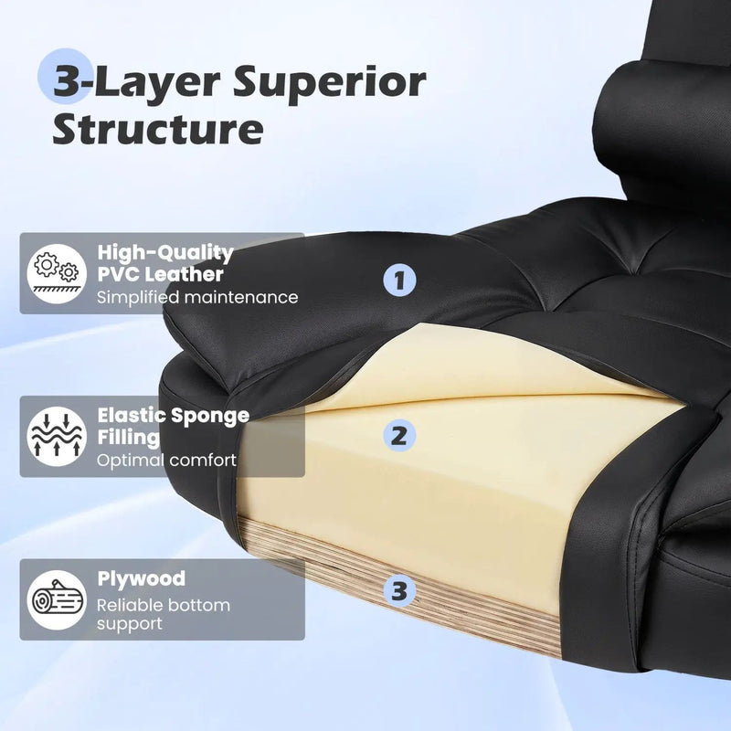 Executive Office Chair with Linkage Armrests & Reclining Back by DirectDeals