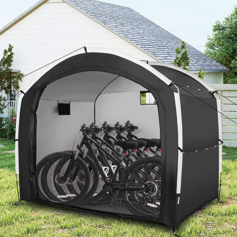 Bike Storage Shed Tent with PU4000MM Waterproof 210D Oxford Fabric for 5 Bikes by DirectDeals