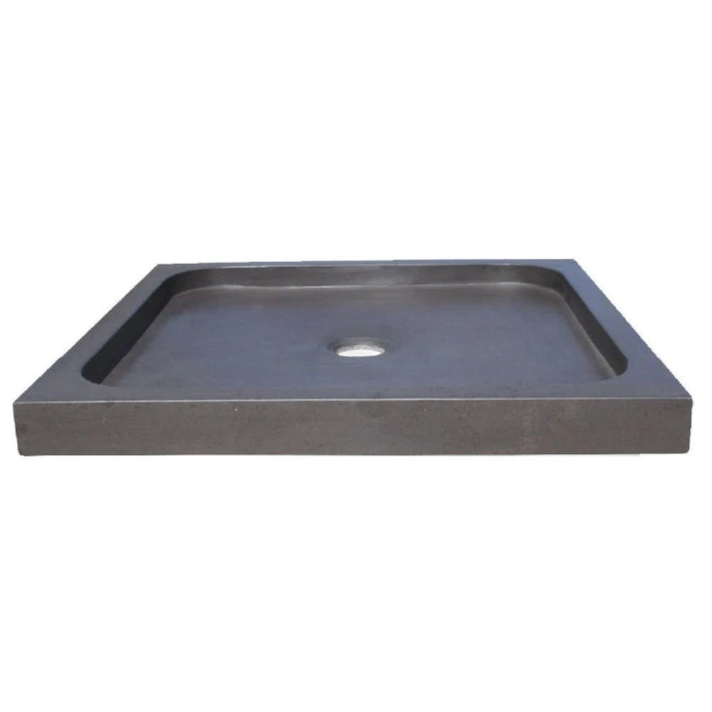 Black Basalt Square Shower Base (W)36" (L)36" (H)3" by GobekDesign