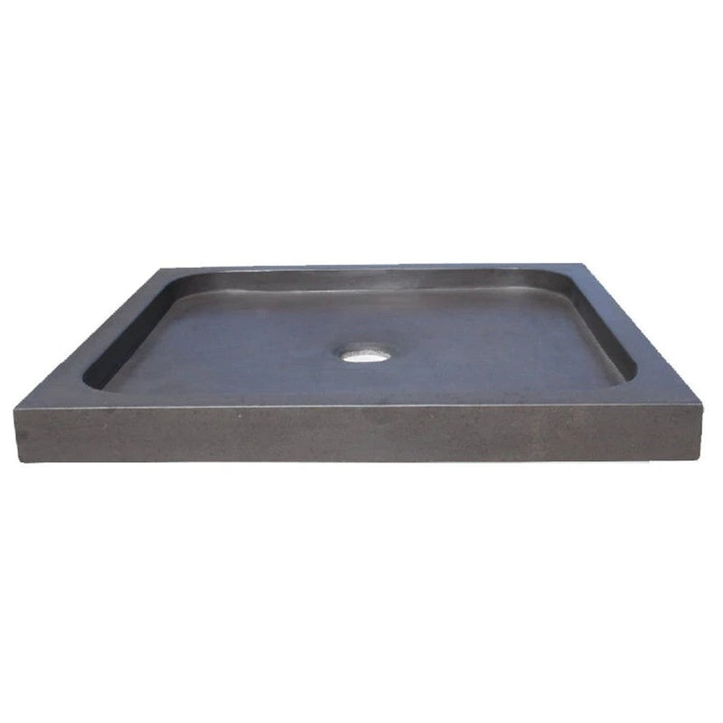 Black Basalt Square Shower Base (W)36" (L)36" (H)3" by GobekDesign