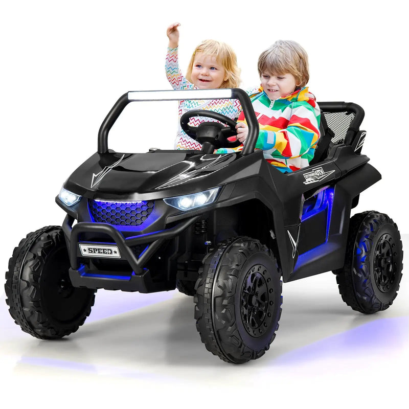 12V 2-Seater Kids Ride on UTV with Slow Start Function Music by DirectDeals