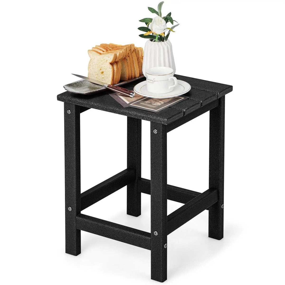 14 Inch Square Weather-Resistant Adirondack Side Table, photo 3 of 11