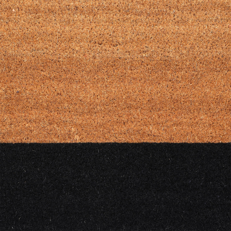 Black Belt Coir Doormat by Fab Habitat