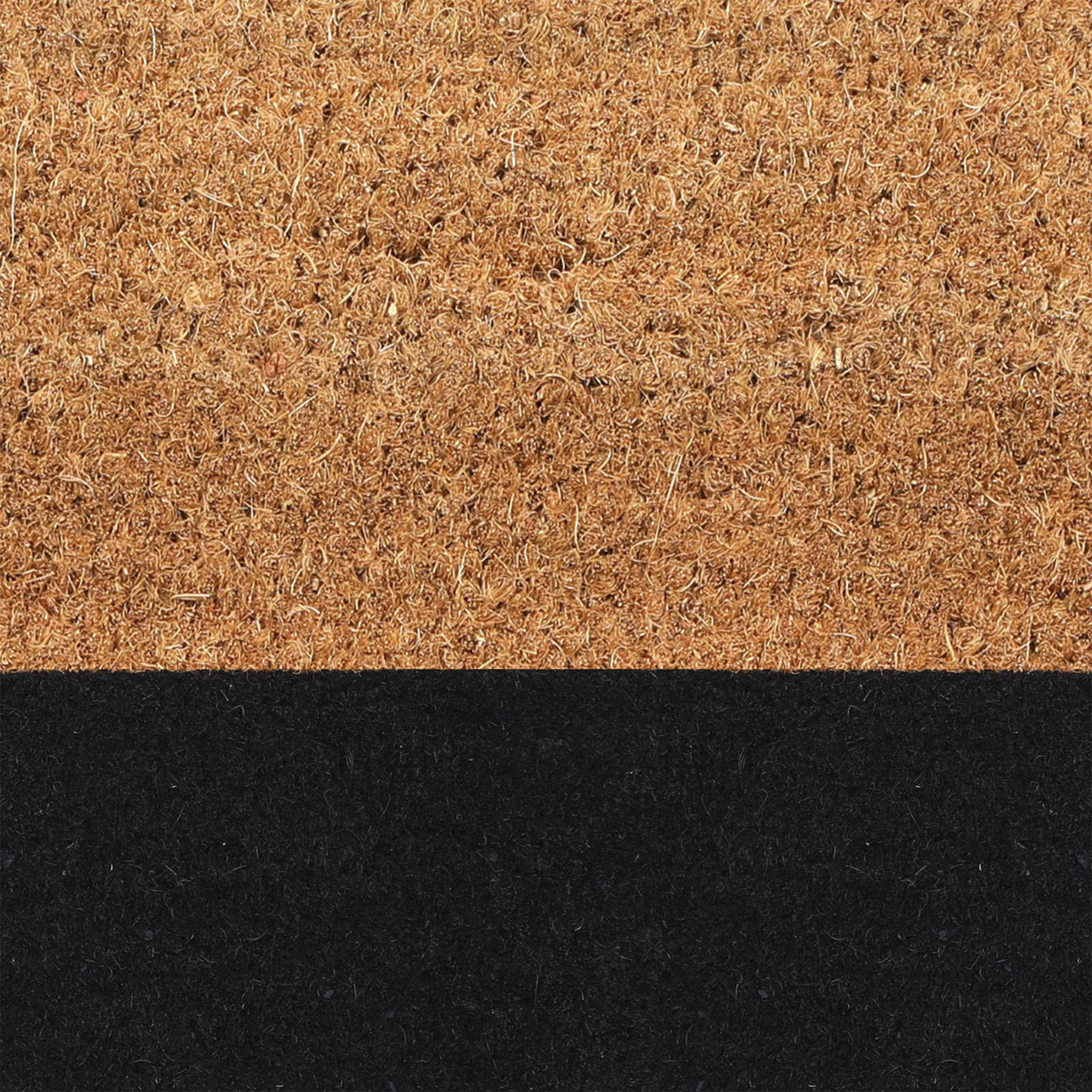 Black Belt Coir Doormat by Fab Habitat