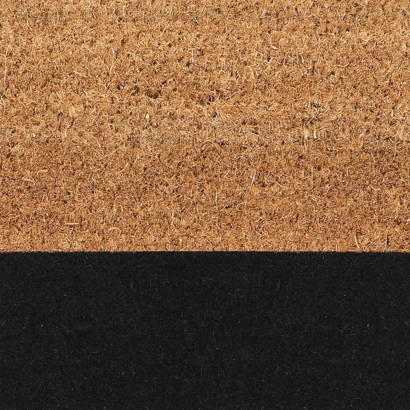Black Belt Coir Doormat by Fab Habitat