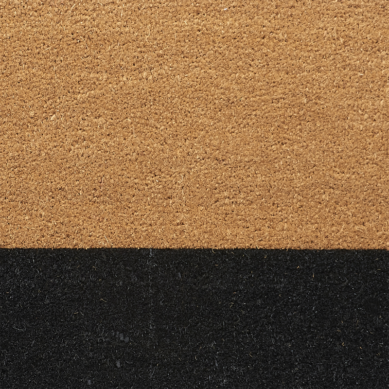 Black Belt Coir Doormat by Fab Habitat