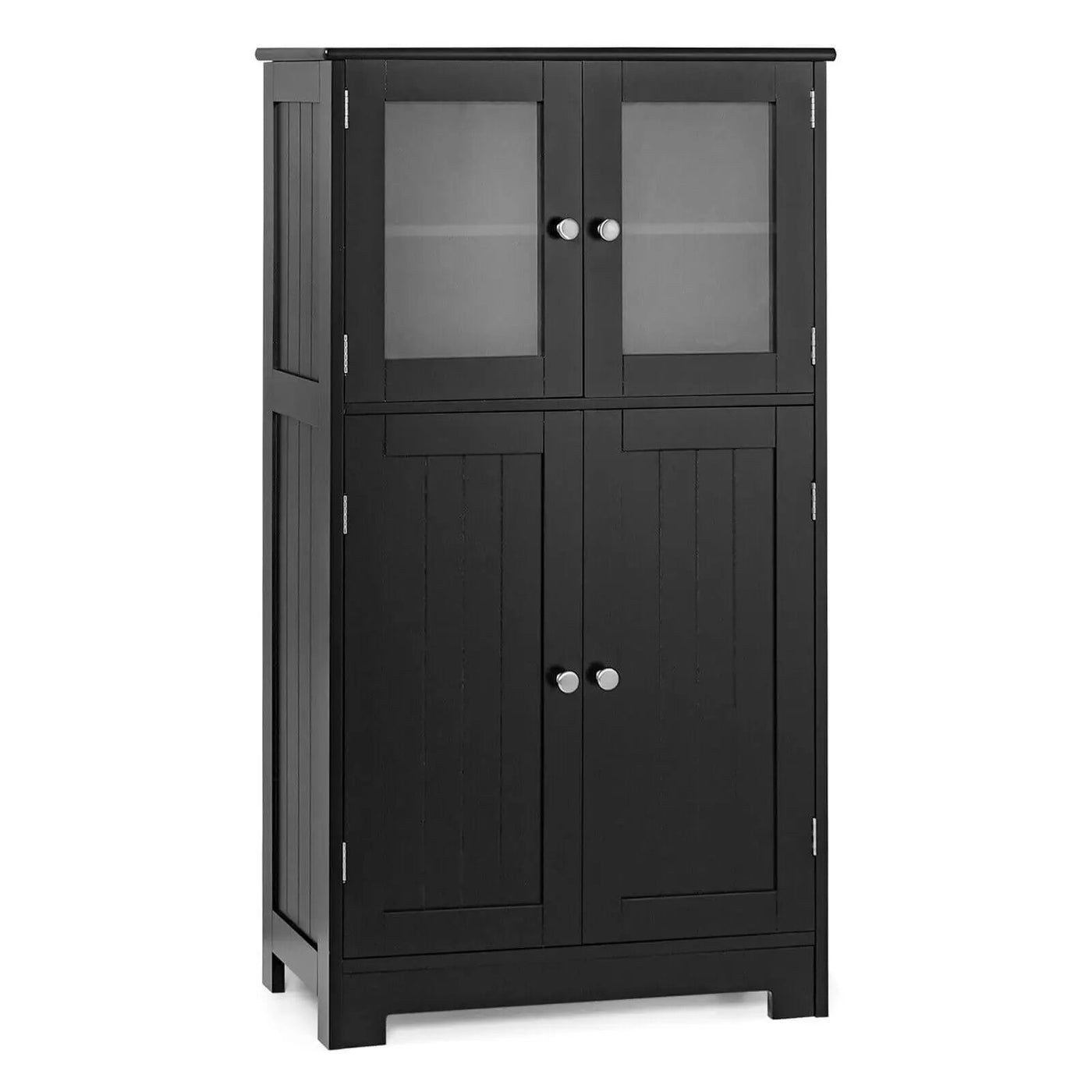 Bathroom Floor Storage Locker Kitchen Cabinet with Doors and Adjustable Shelf by DirectDeals