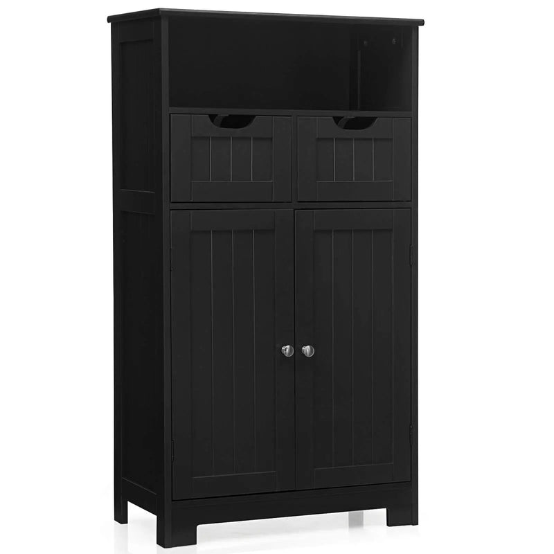 Bathroom Wooden Side Cabinet with 2 Drawers and 2 Doors by DirectDeals