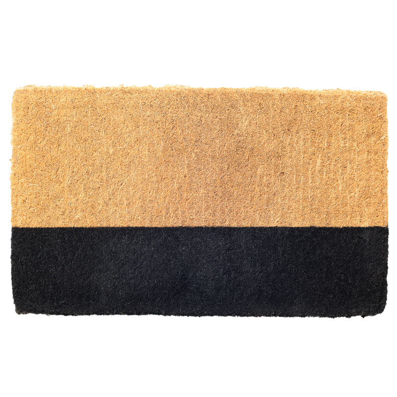 Black Belt Coir Doormat by Fab Habitat