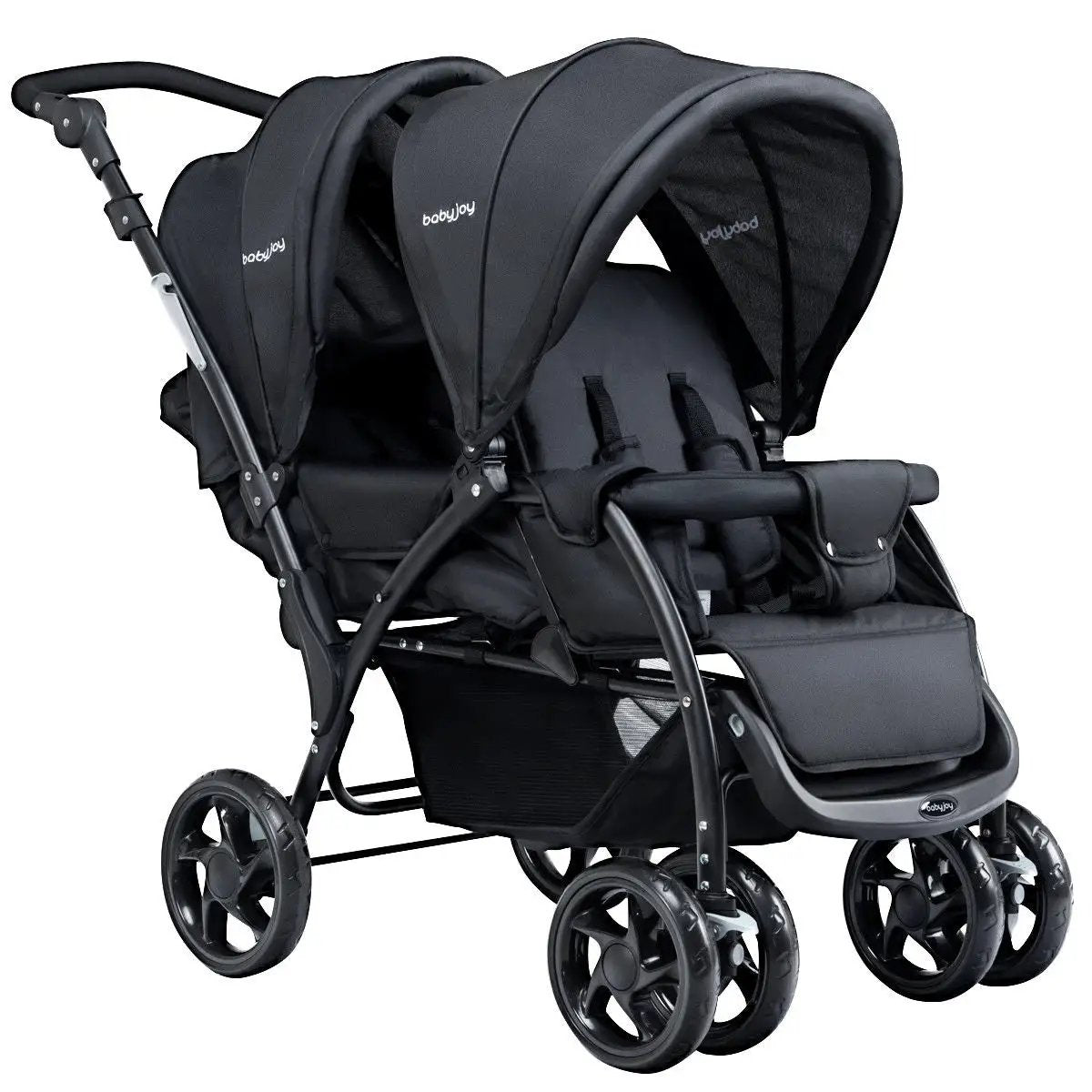 Foldable Lightweight Front Back Seats Double Baby Stroller by DirectDeals