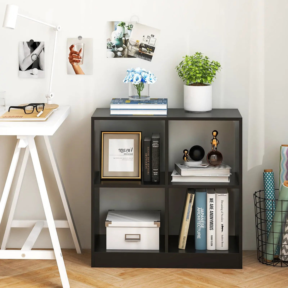 4-Cube Kids Bookcase with Open Shelves, photo 2 of 10