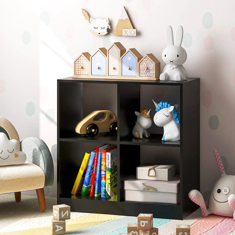 4-Cube Kids Bookcase with Open Shelves by DirectDeals