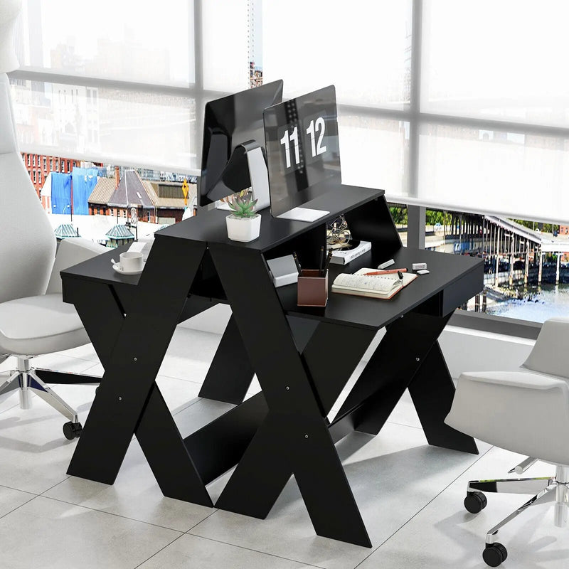 Small Computer Desk with Storage Drawer by DirectDeals