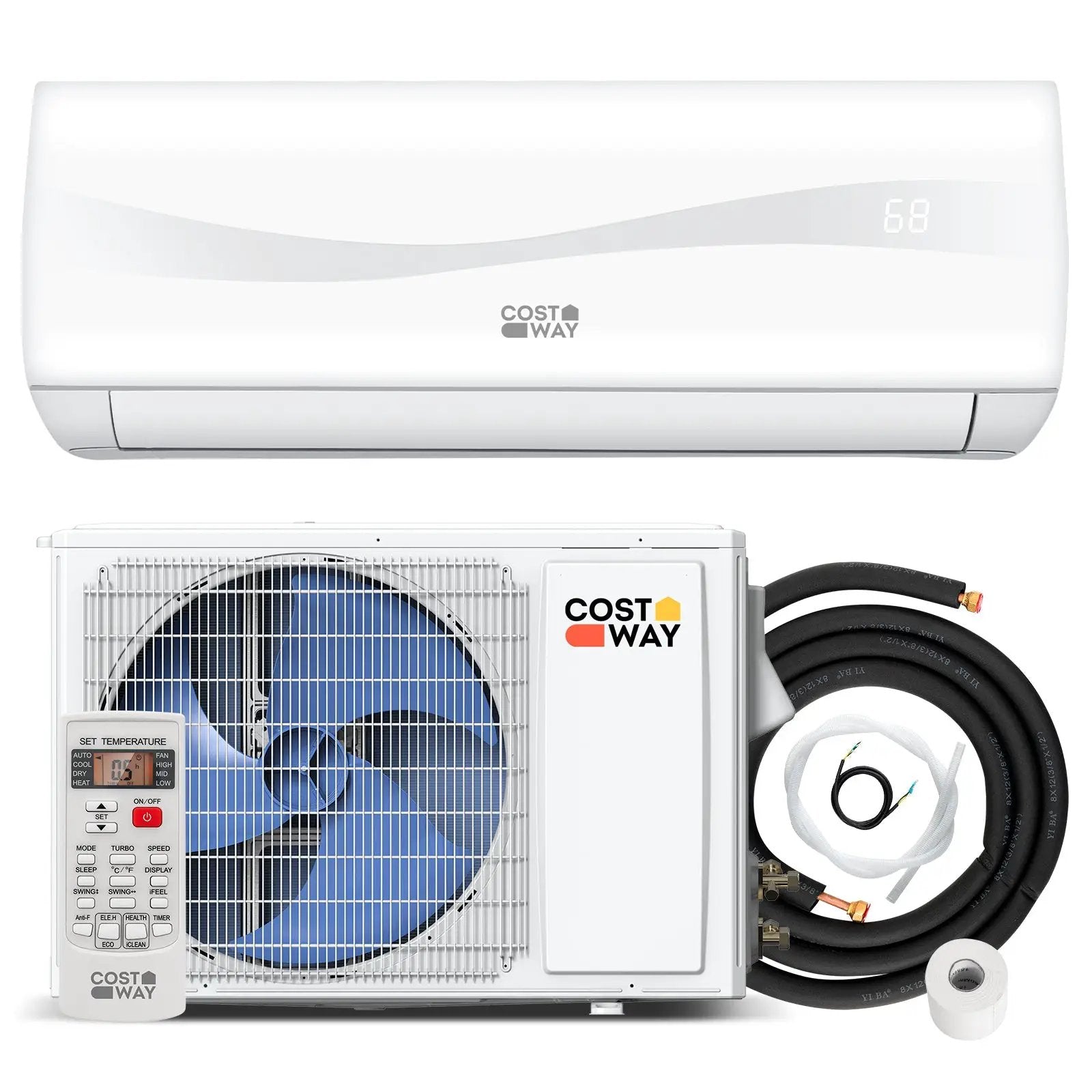 Blast Series 18000 BTU 19 SEER2 208-230V Mini Split Heat Pump by DirectDeals