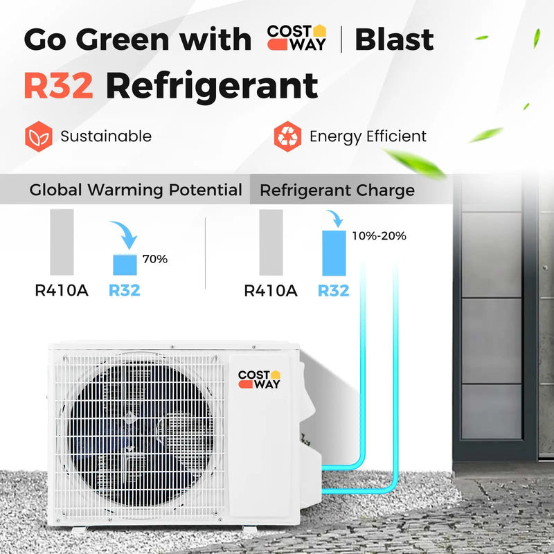 Blast Series 9000 BTU 19 SEER2 115V Ductless Mini Split Air Conditioner and Heater by DirectDeals