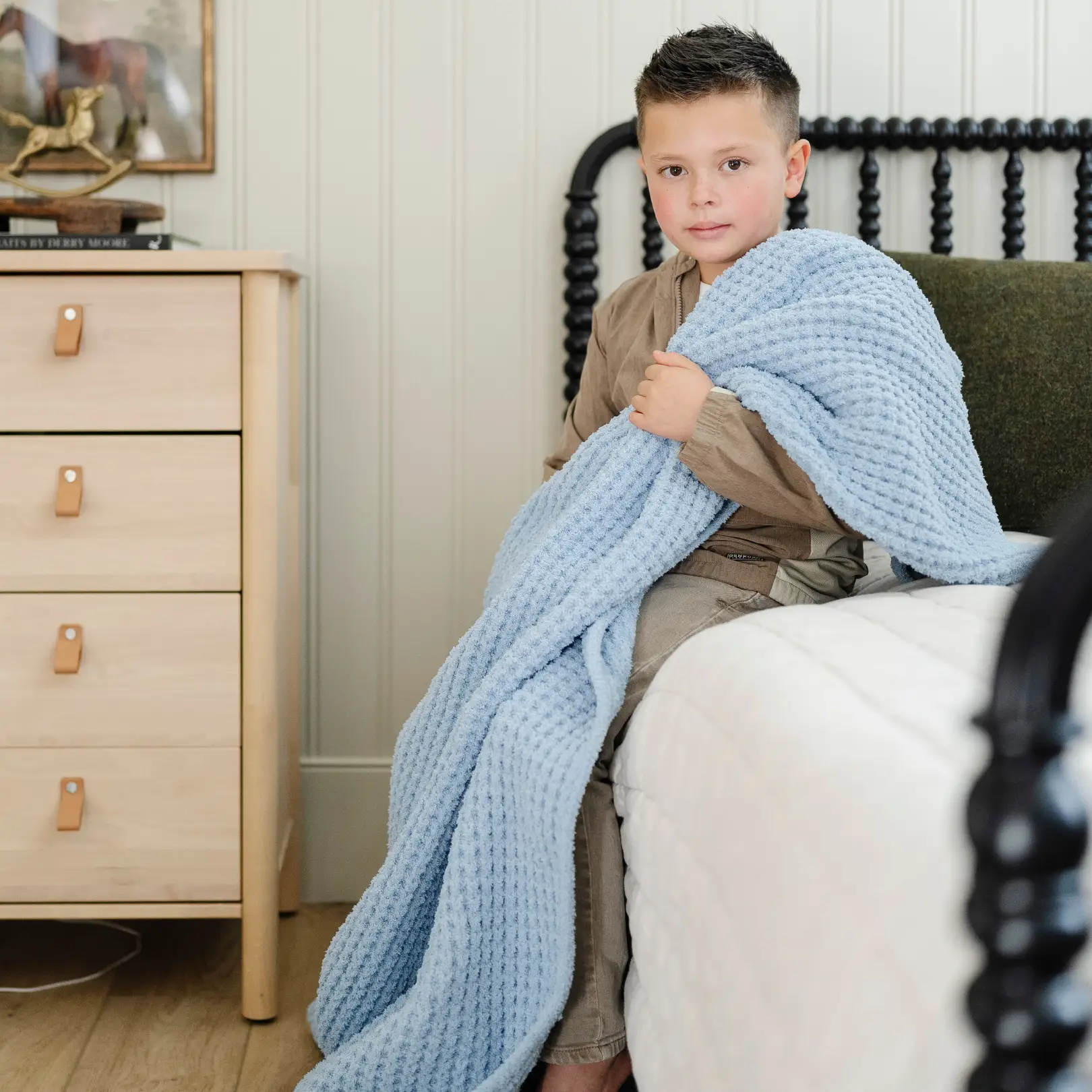WAFFLE KNIT TODDLER BLANKETS by HouseOfZazla