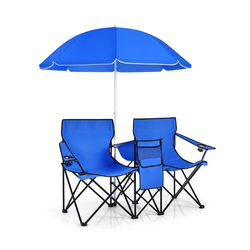 Portable Folding Picnic Double Chair by DirectDeals