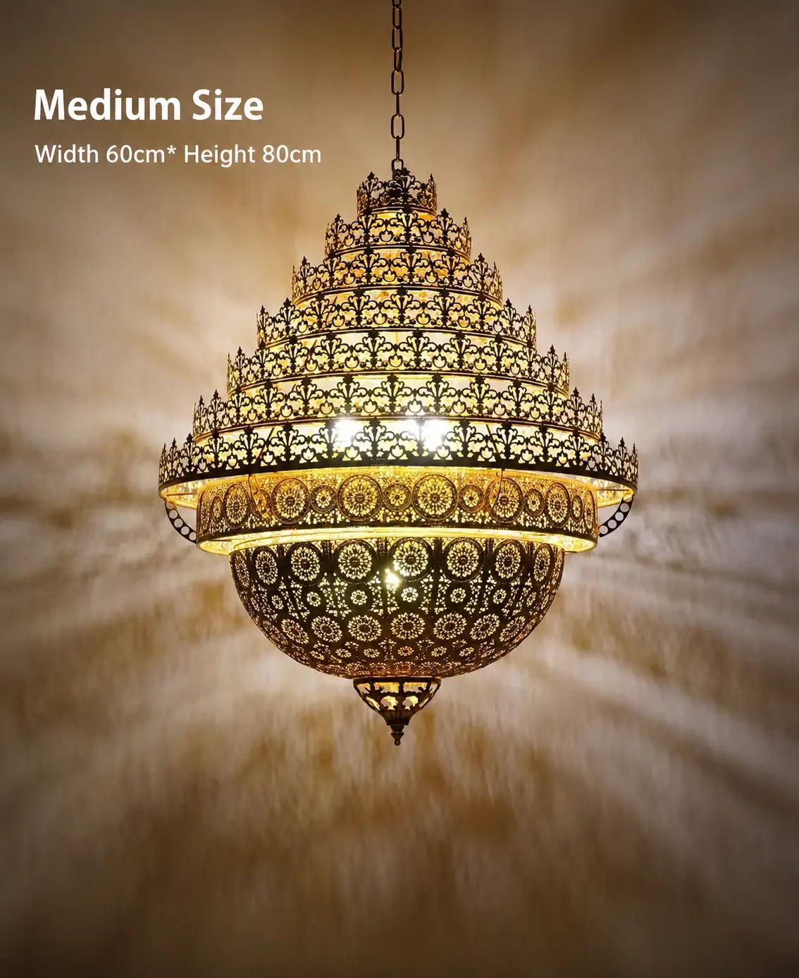 Bohemian Retro Chandelier Luxury Iron Golden Pendant Light Living Dining Hotel Coffee Shop Exhibition Hall Indoor Lamp, photo 5 of 16