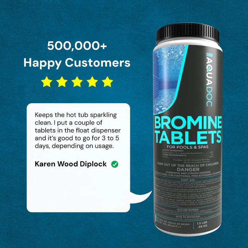 Bromine Tablets for Hot Tub by AquaDoc
