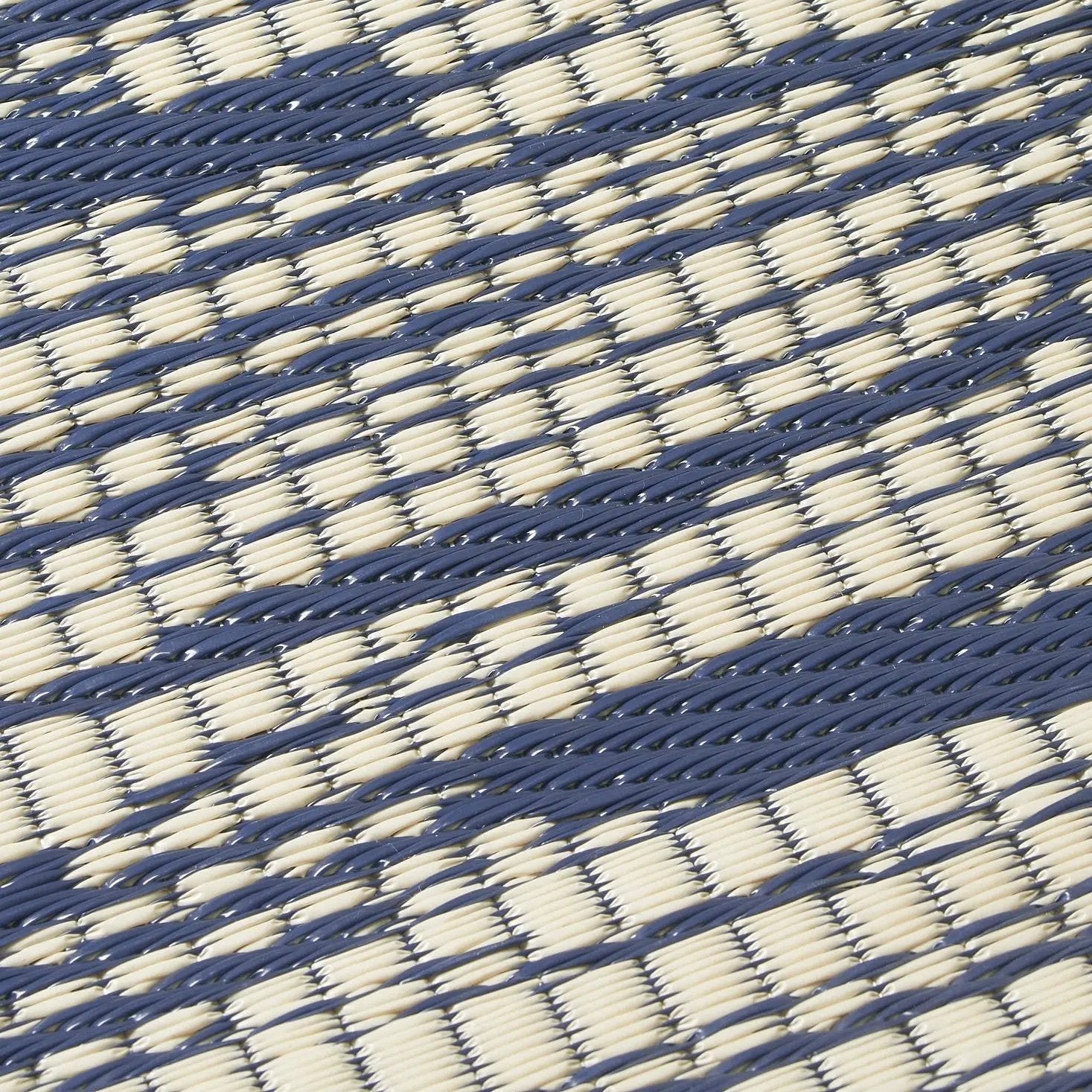 Brooklyn - Blue Outdoor Rug for Patio by Fab Habitat